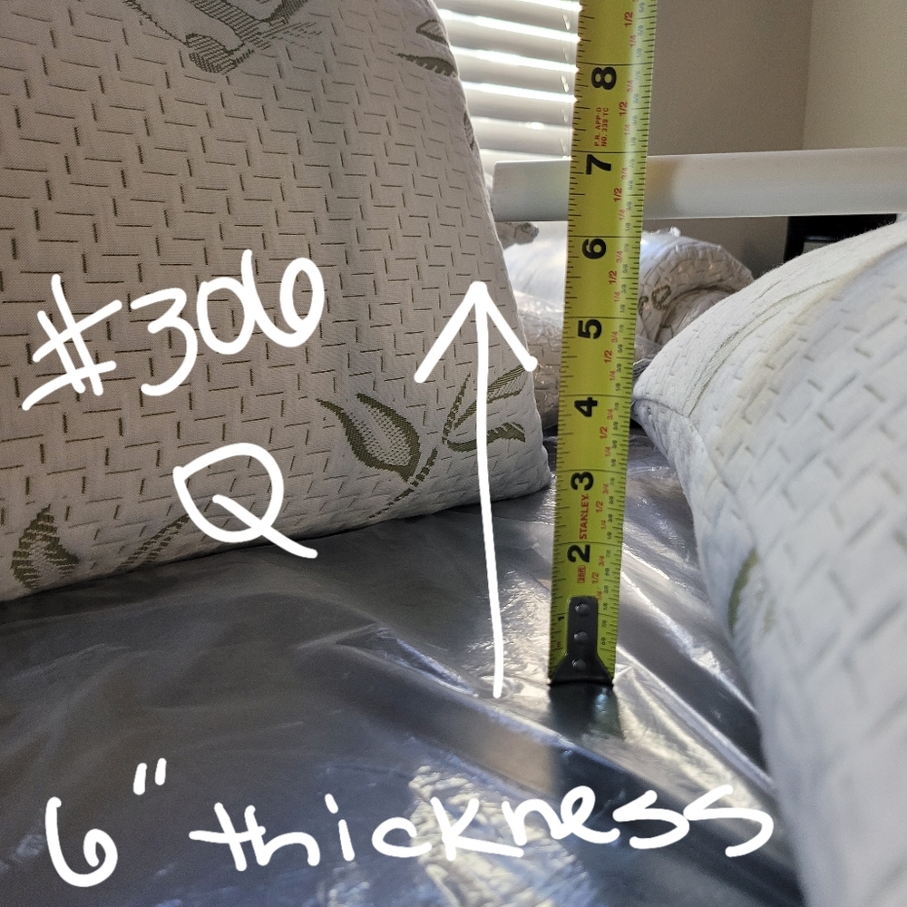 Bamboo #306 Pillow 6" Shredded Memory Foam NWOT flaw Removable Cover Costco - Picture 7 of 16